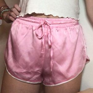Forever 21 Pink Silk Shorts